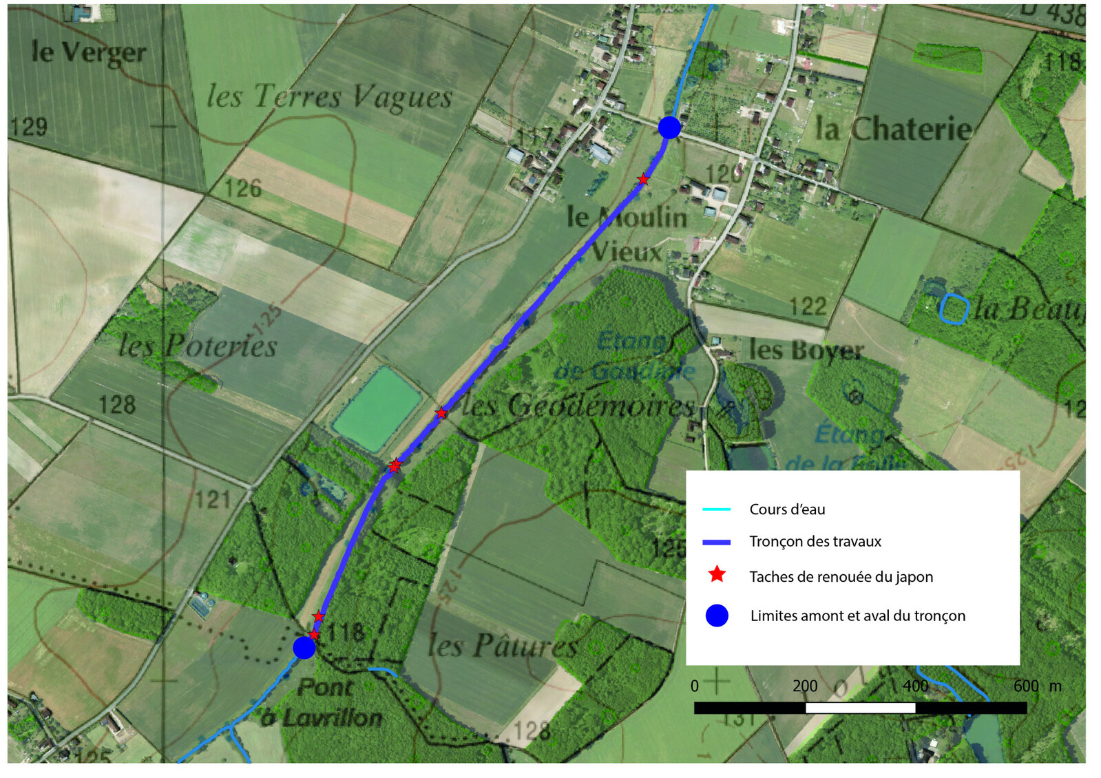 Carte des travaux