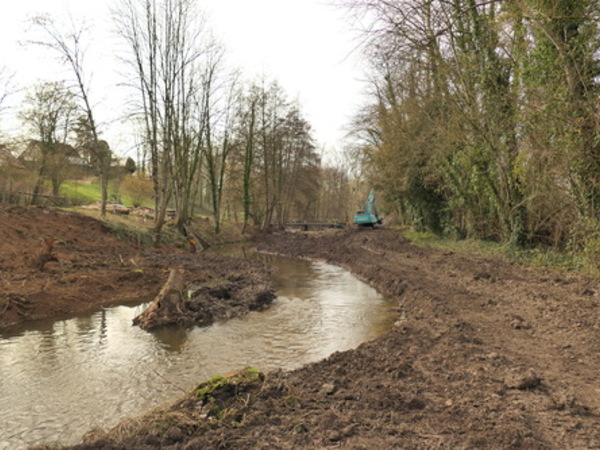 Restauration de la continuité, de l’hydromorphologie et des zones humides au Moulin de la Porte</br><annee-travaux>2023</annee-travaux>