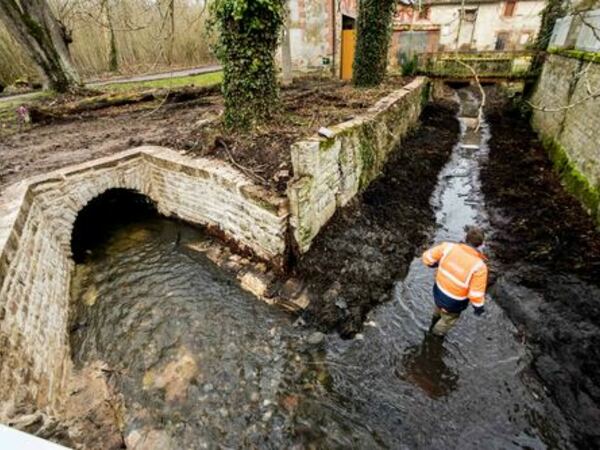 Restauration de la continuité et de l’hydromorphologie à Solvins</br><annee-travaux>2020</annee-travaux>